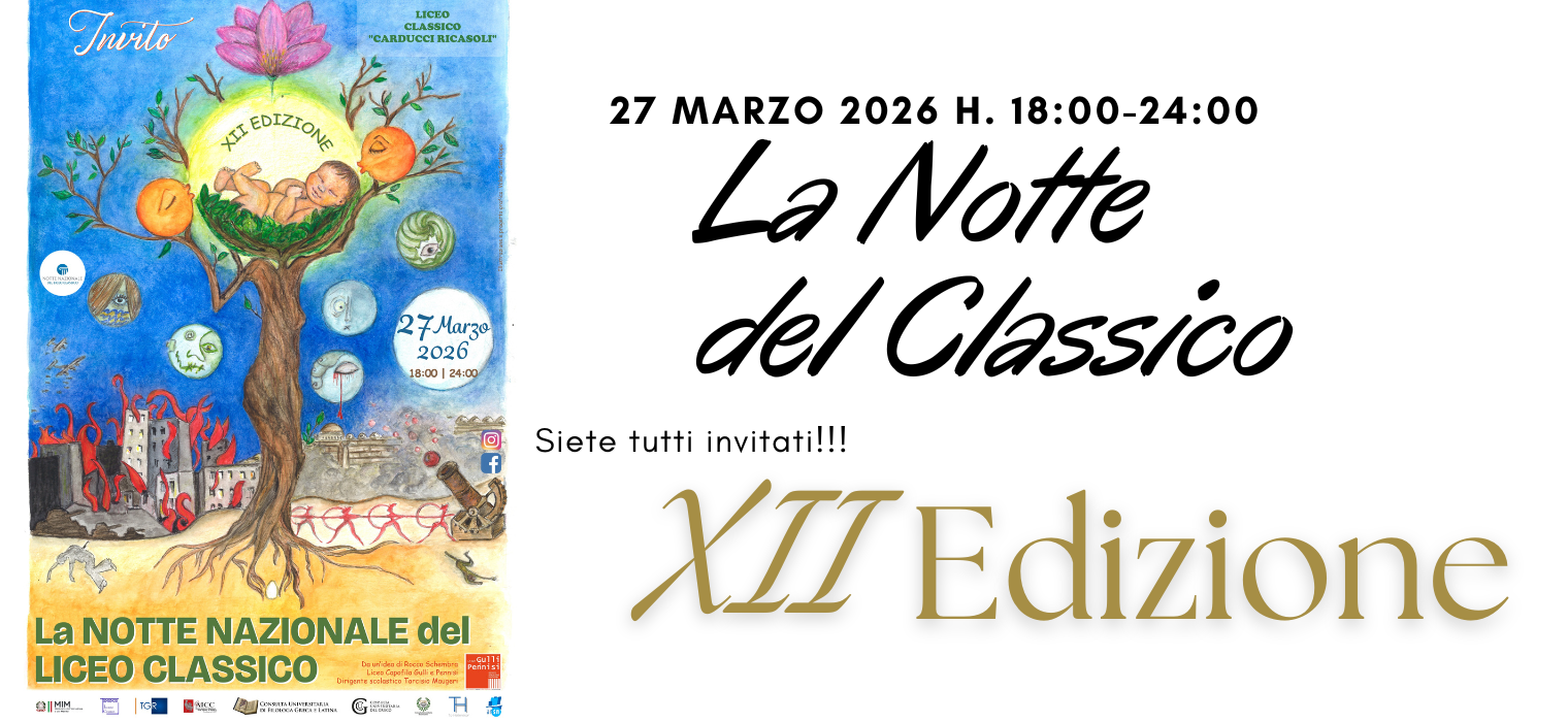 XII° NOTTE DEL LICEO CLASSICO – 27 MARZO 2026