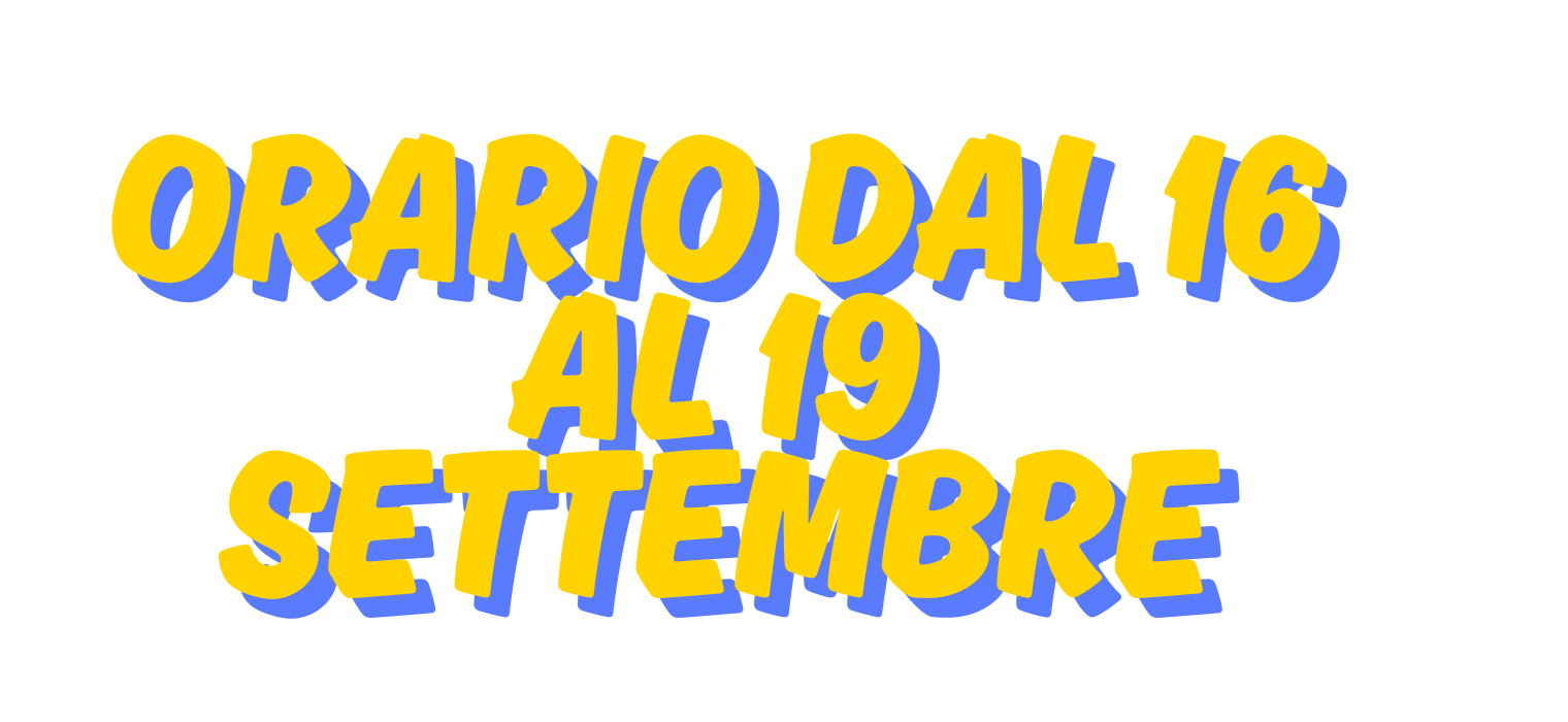 ORARIO SCOLASTICO
