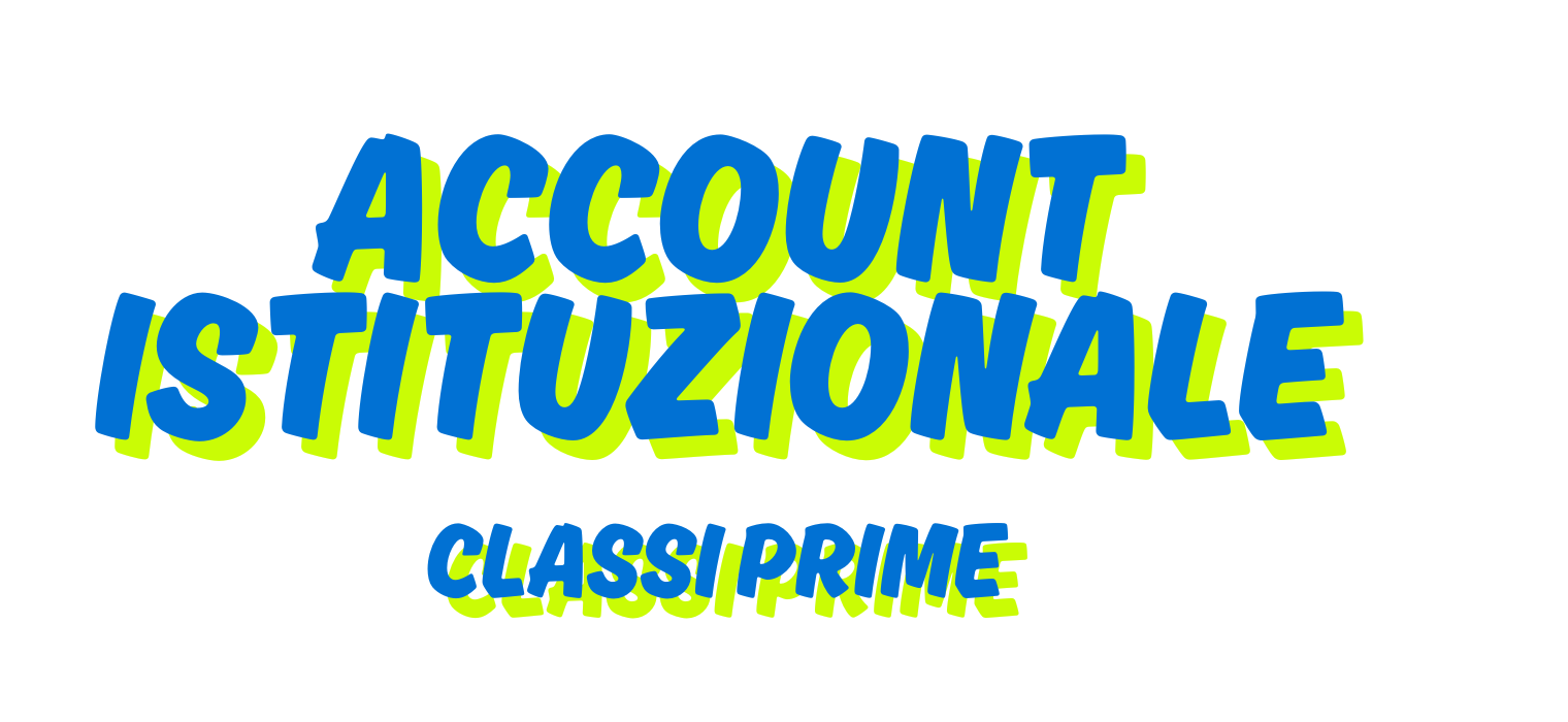 Indicazioni relative all'account istituzionale