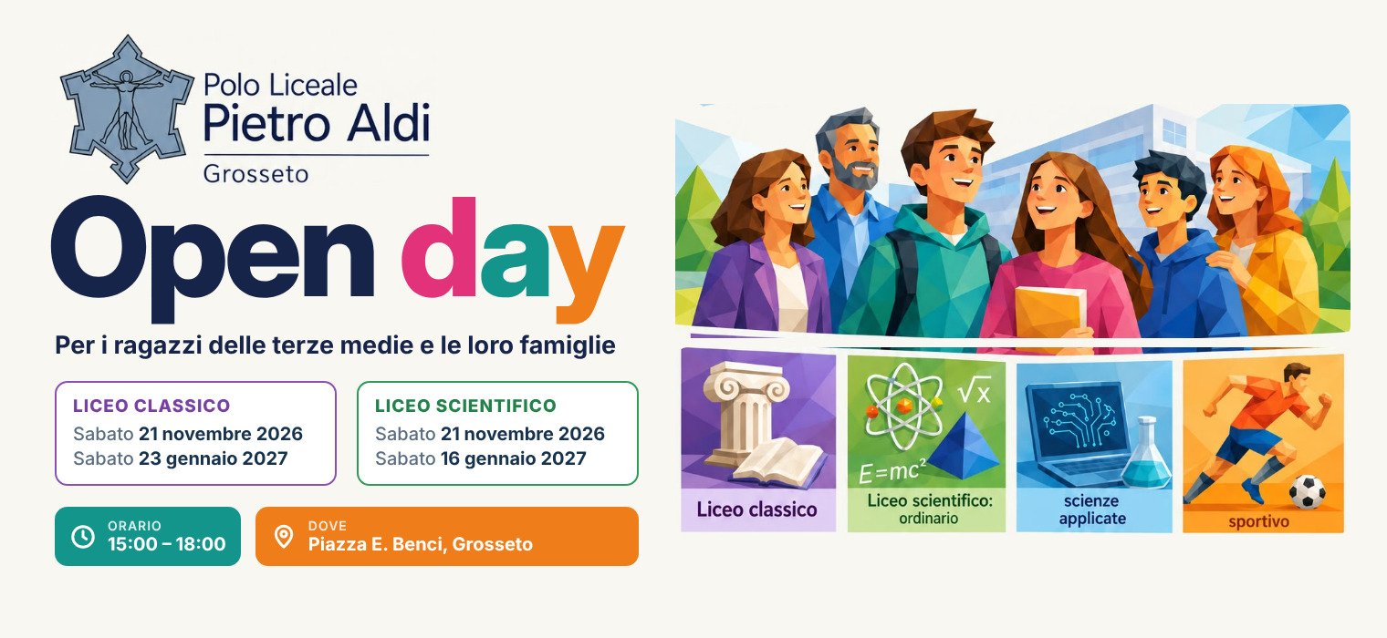OpenDay Polo Liceale Pietro Aldi 2026-27